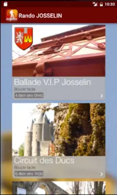 Rando JOSSELIN android App screenshot 10